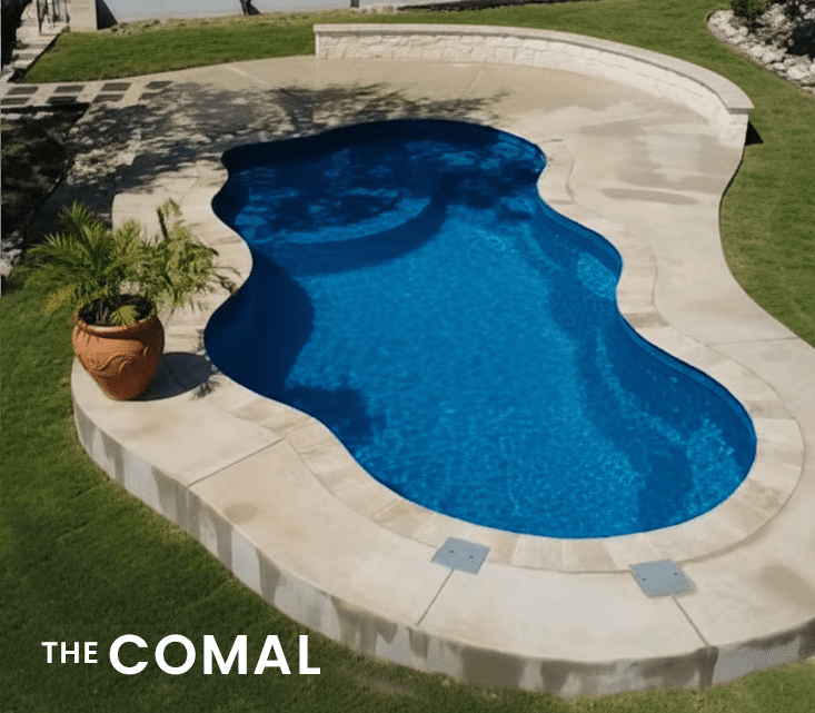 The Comal Fiberglass Pool Model